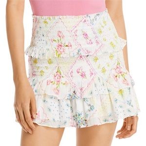 LoveShackFancy Smocked Skirt - Magic